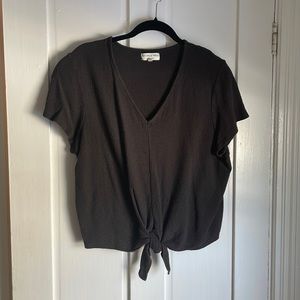 Texture & Thread Madewell Boxy Tie Front Blouse XXL